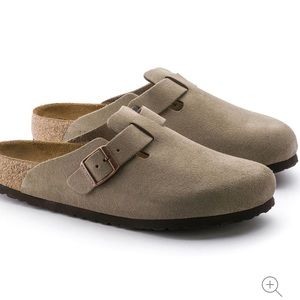 Birkenstock Boston Suede Clog, Taupe | 38